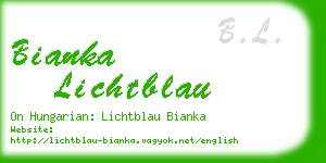 bianka lichtblau business card
